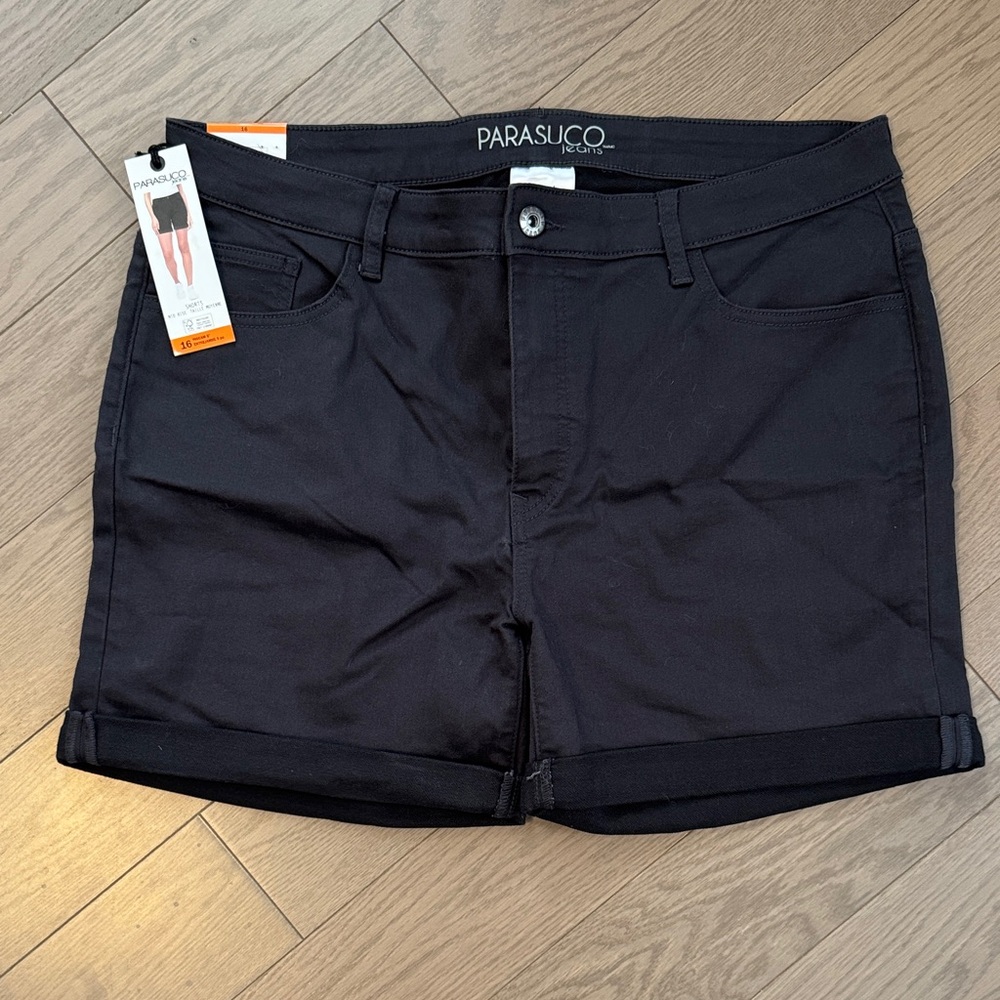 Size 16 Parasuco Women's Charcoal Jean Shorts